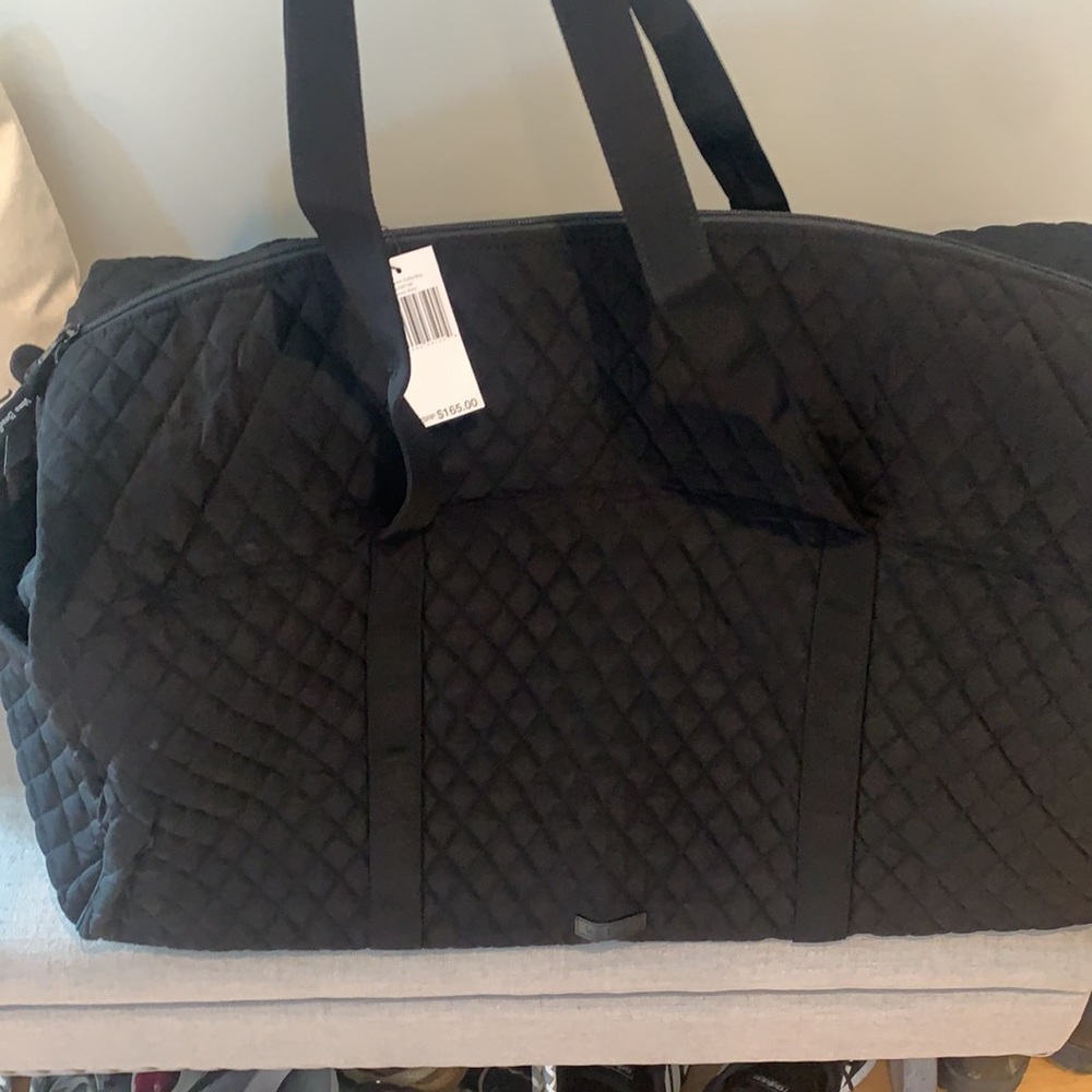 ‼️FIRM‼️ NWT Vera Bradley xl duffel bag classic black - Picture 6 of 12